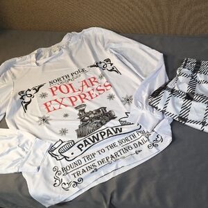 Polar Express Custom PJ's PAWPAW jogger set